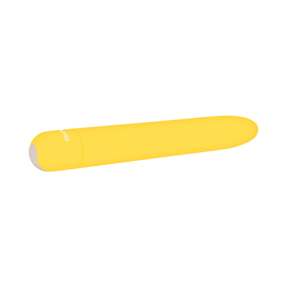 Evolved Sunny Sensations Rechargeable Silicone Sli mline Vibrator Yellow