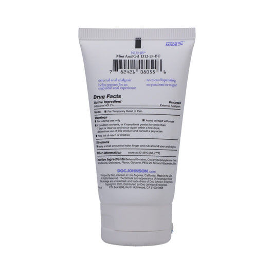 Doc Johnson Numb Anal Gel Mint 2 oz. Bulk - product photo 2