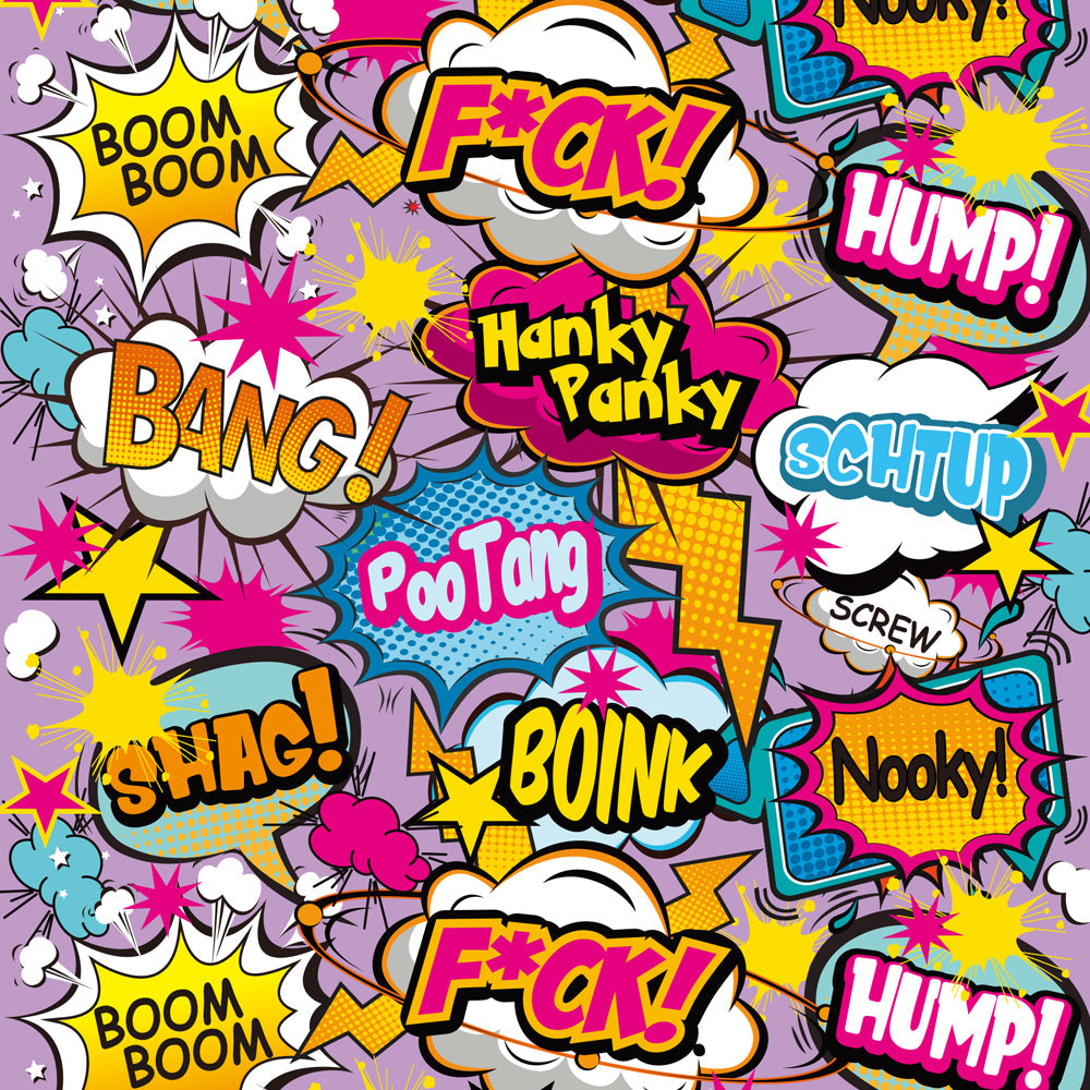 Prints Charming Pop Tease 7" Classic Vibe - F*ck - Purple