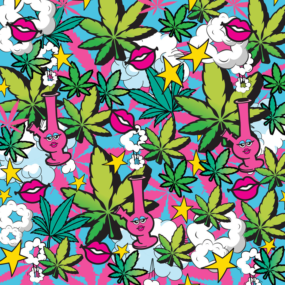Prints Charming Buzzed Rechargeable 3.5" Bullet - Stoner Chick - Blue