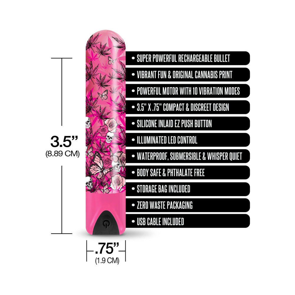 Prints Charming Buzzed Rechargeable Bullet - Blazing Beauty - Pink