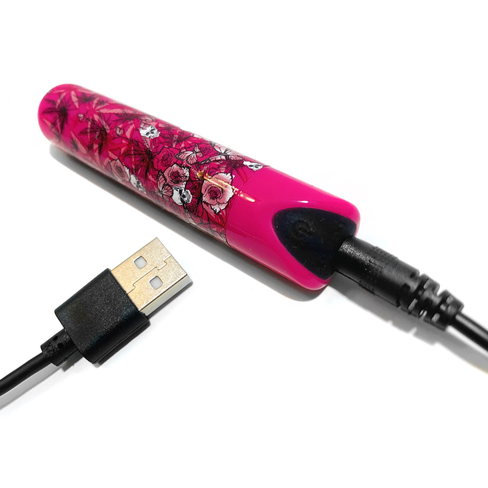 Prints Charming Buzzed Rechargeable Bullet - Blazing Beauty - Pink