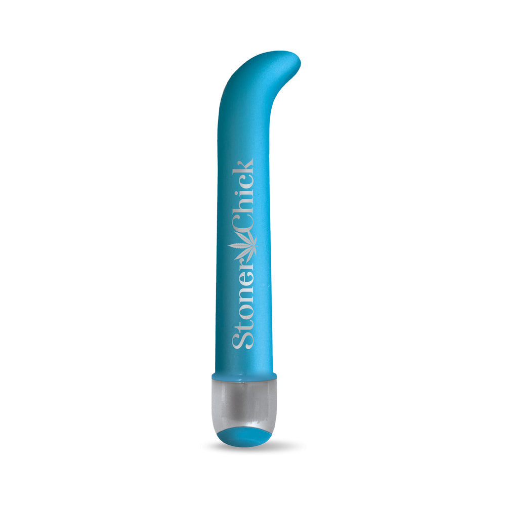 Prints Charming Buzzed 7" G-Spot Vibe - Stoner Chick - Blue