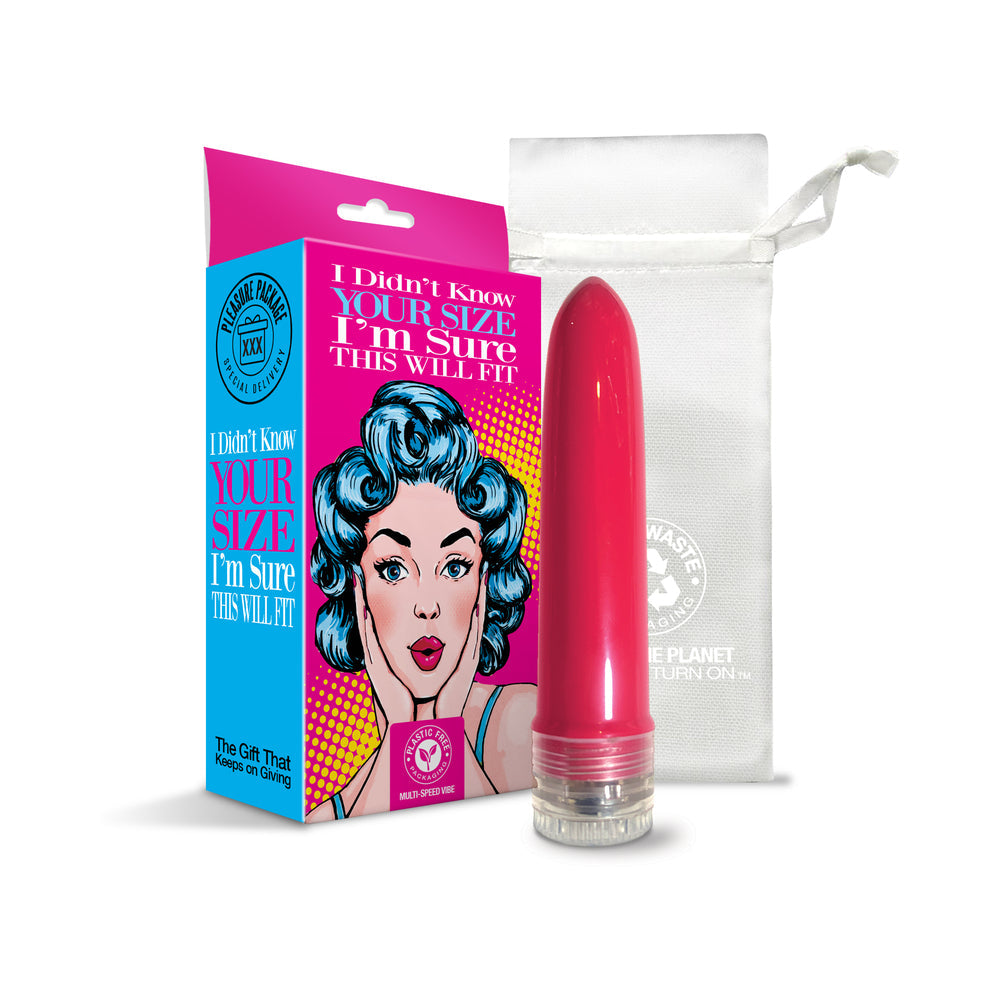 Pleasure Package I Didn''t Know Your Size - 4" Multi-Speed Vibe