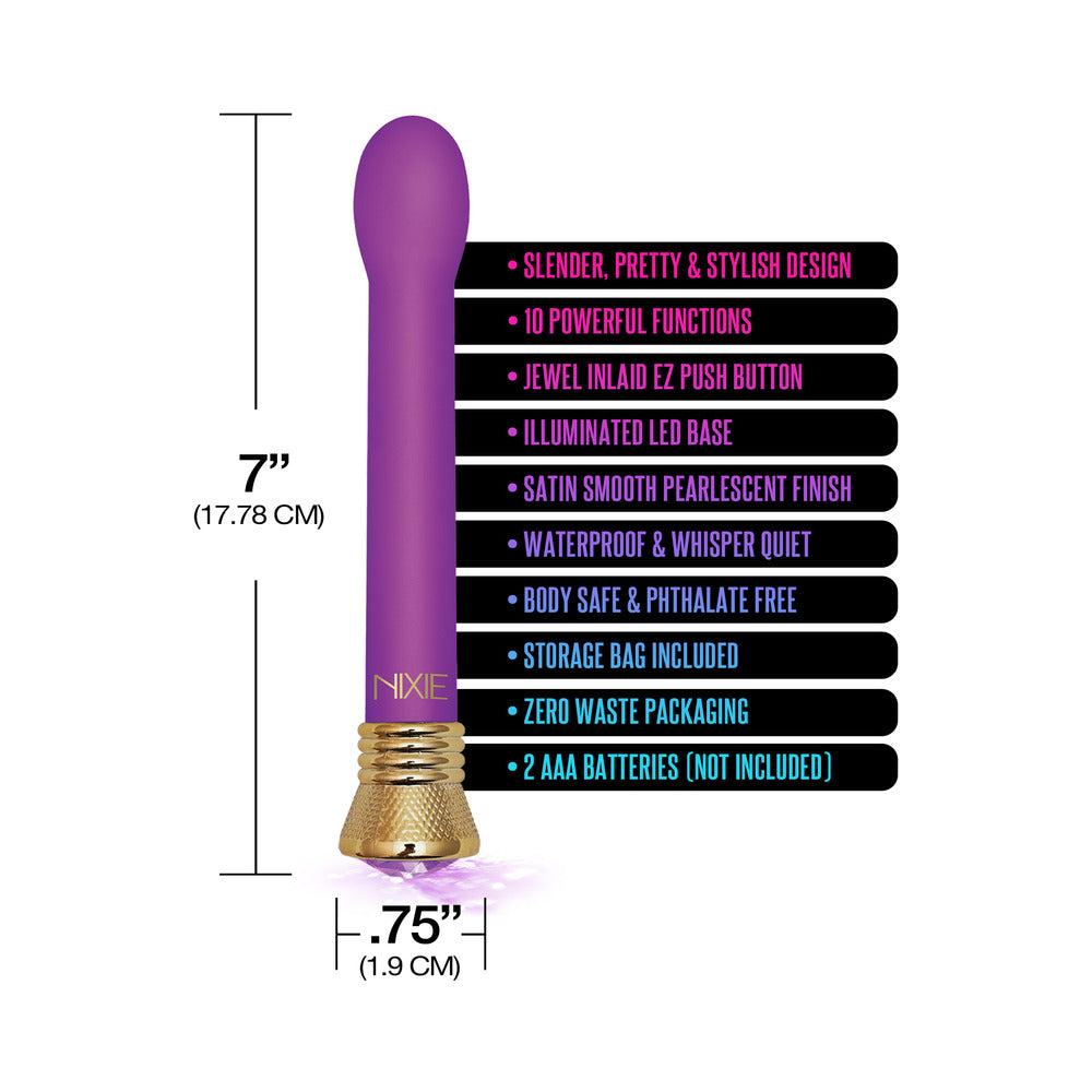 Nixie Mystic Wave Satin Bulb Vibe - Amethyst