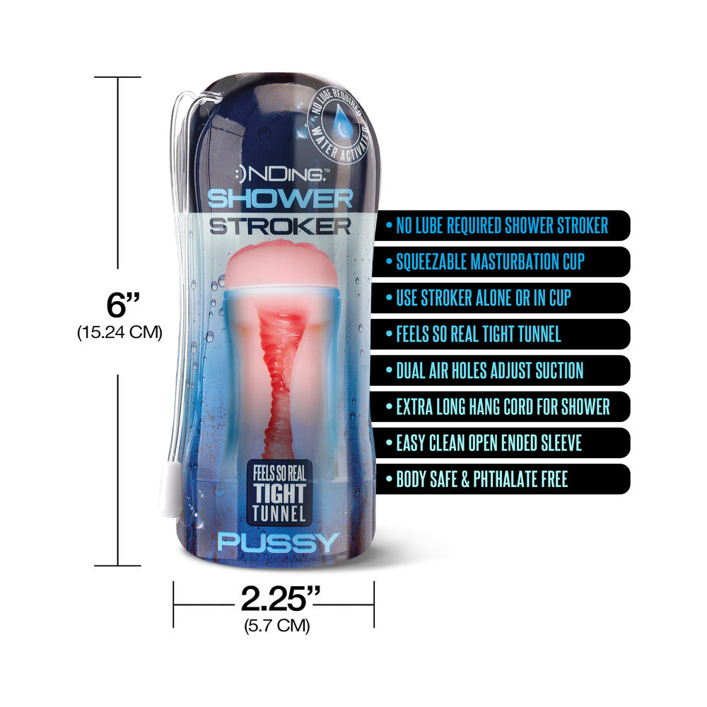 Happy Ending Self-Lubricating Shower Stroker - Pussy
