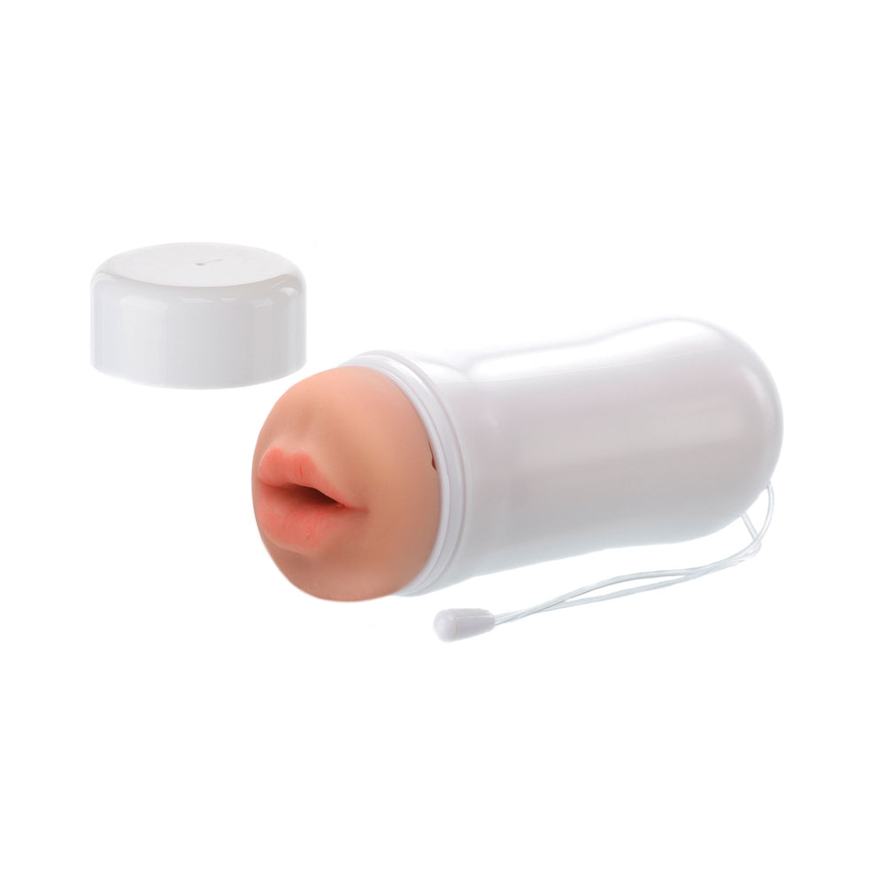 Happy Ending Self-Lubricating Shower Stroker - Mouth