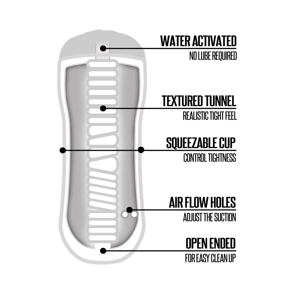 Happy Ending Self-Lubricating Shower Stroker - Mouth