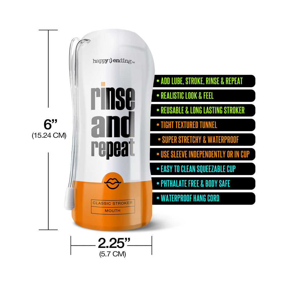 Happy Ending Rinse And Repeat Classic Stroker - Mouth
