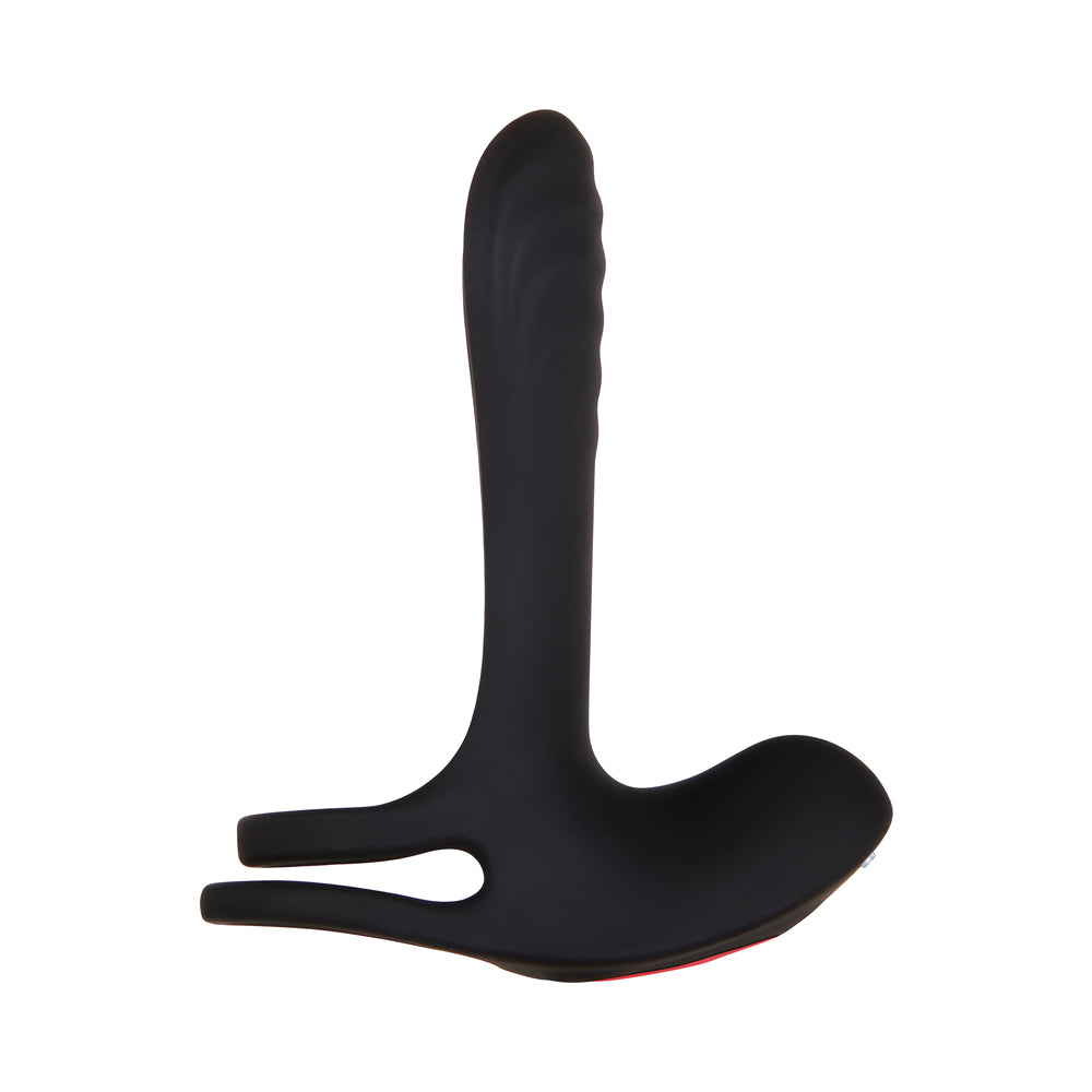 Zero Tolerance Vibrating Girth Enhancer Remote-Controlled Silicone Sheath Black