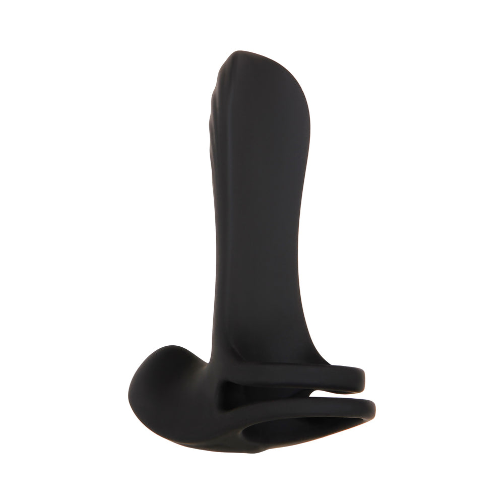Zero Tolerance Vibrating Girth Enhancer Remote-Controlled Silicone Sheath Black