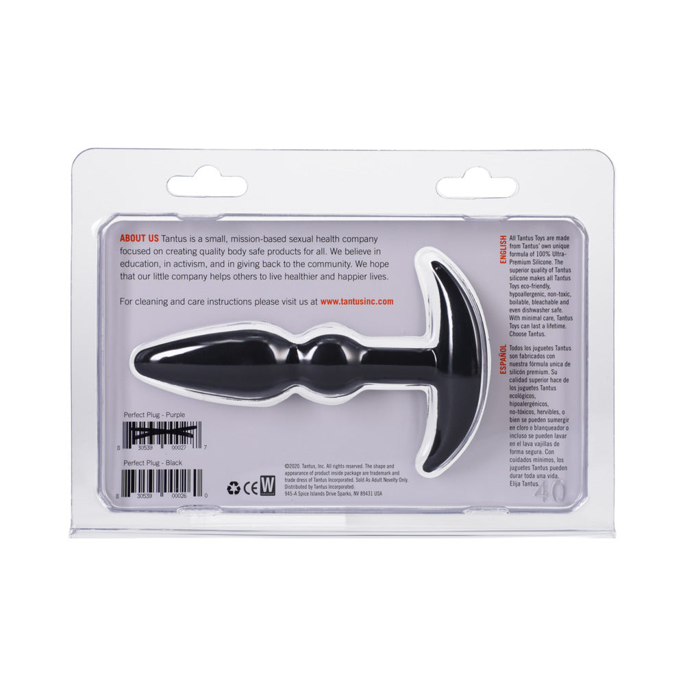 Tantus Perfect Plug Anal Plug Onyx