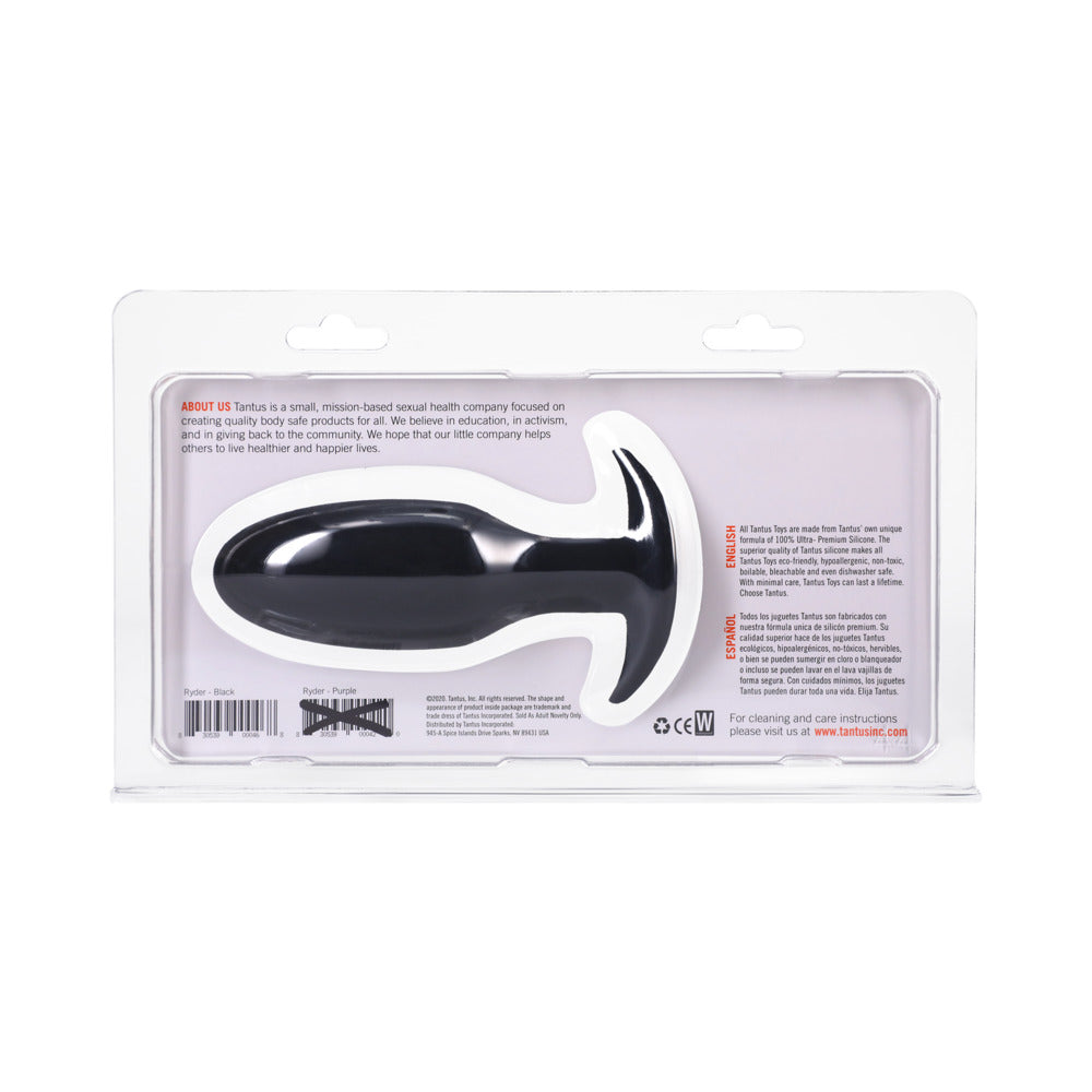 Tantus Ryder Anal Plug Onyx