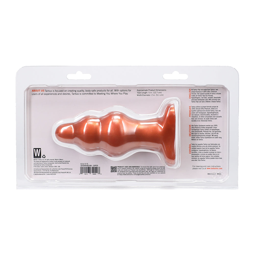 Tantus Severin Medium Super Soft Anal Plug Copper