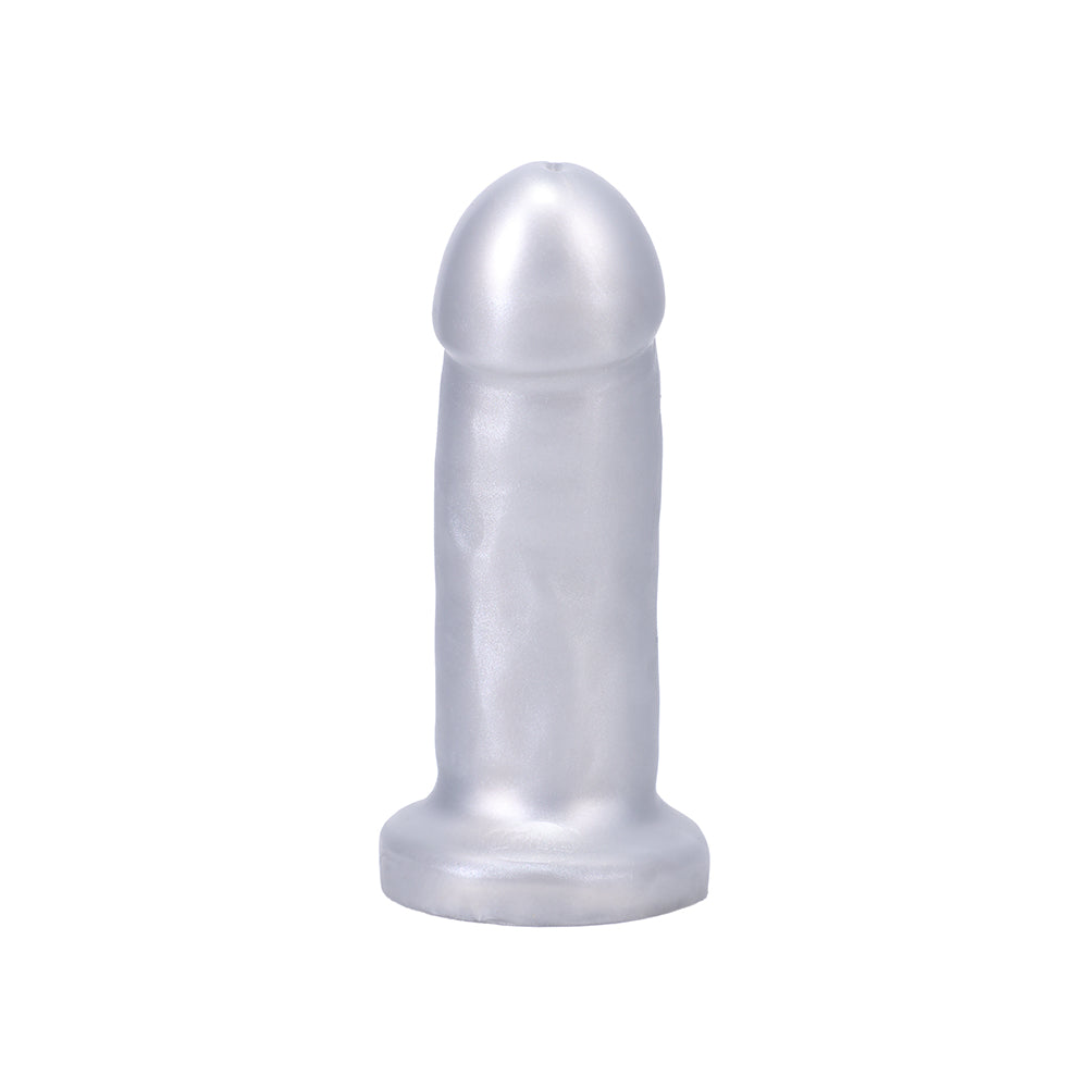 Tantus They/Them Super Soft Dildo Silver