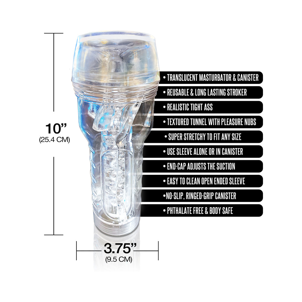 Happy Endings MSTR B8 In The Clear Anal Stroker Bum Rush Canister
