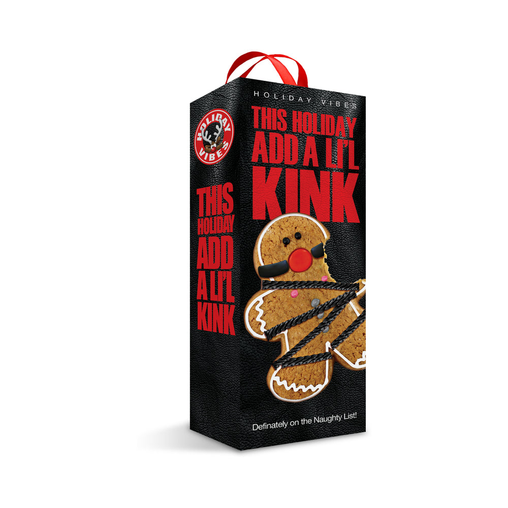 Naughty List Gift Add A Li''l Kink Blindfold Wrist & Ankle Sashes With Storage Bag
