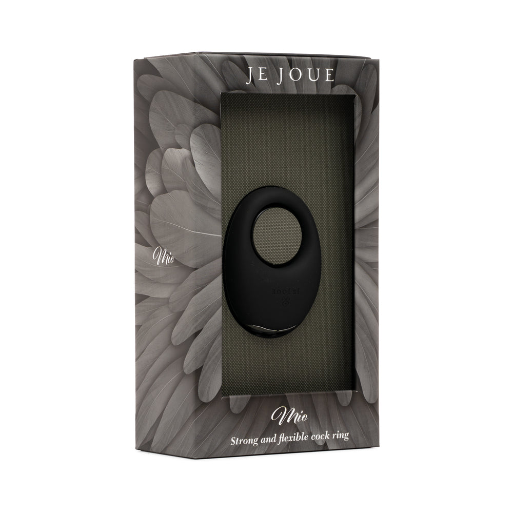 Je Joue Mio Rechargeable Vibrating Silicone Cock Ring Black