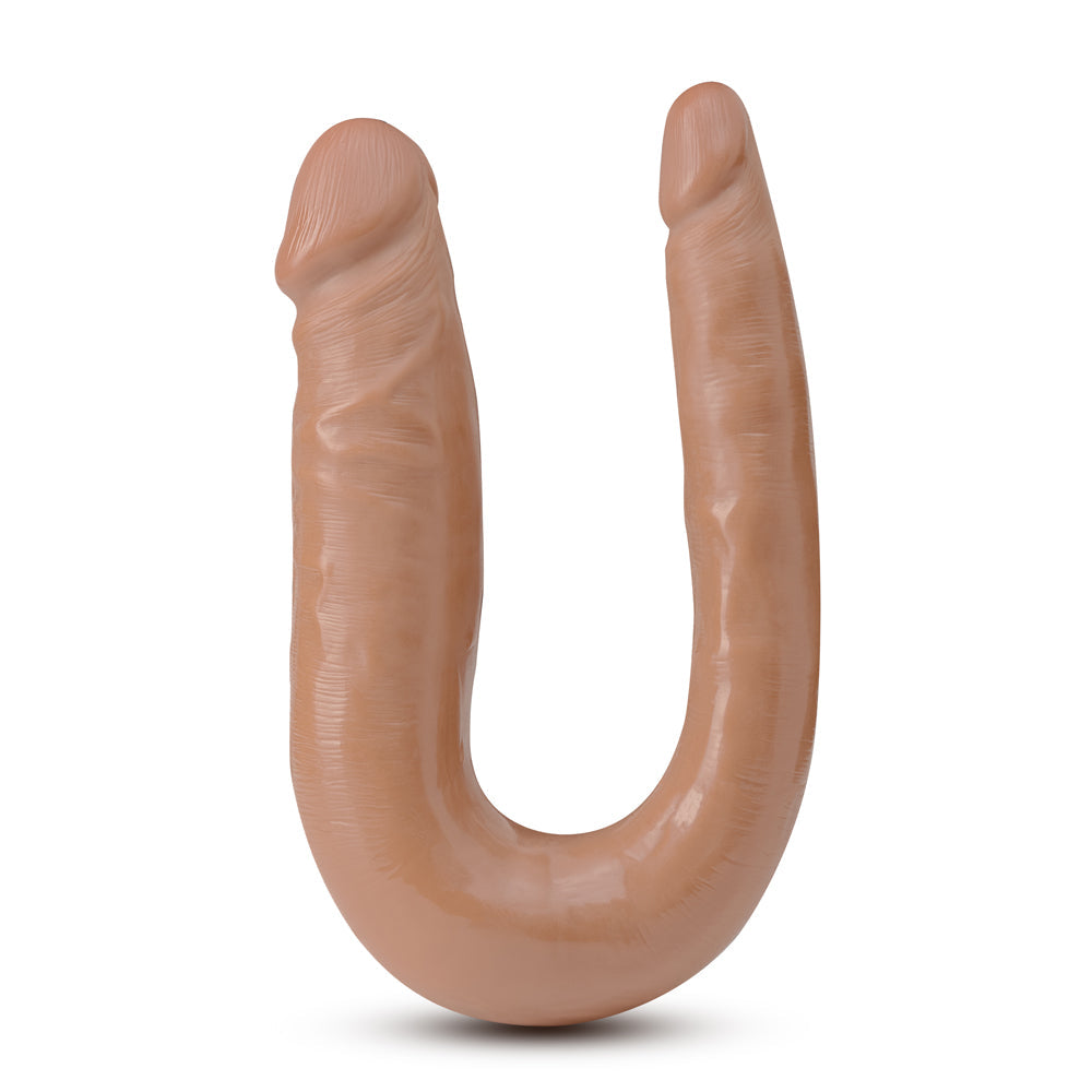 Dr. Skin Mini Double Dong Realistic 12 in. Dual-Ended Dildo Tan