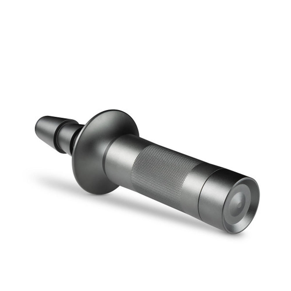 Lock On Karbonite Dildo With Handle Mocha