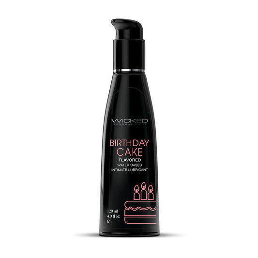 Wicked Aqua Birthday Cake Water-Based Lubricant 4 oz. - product photo