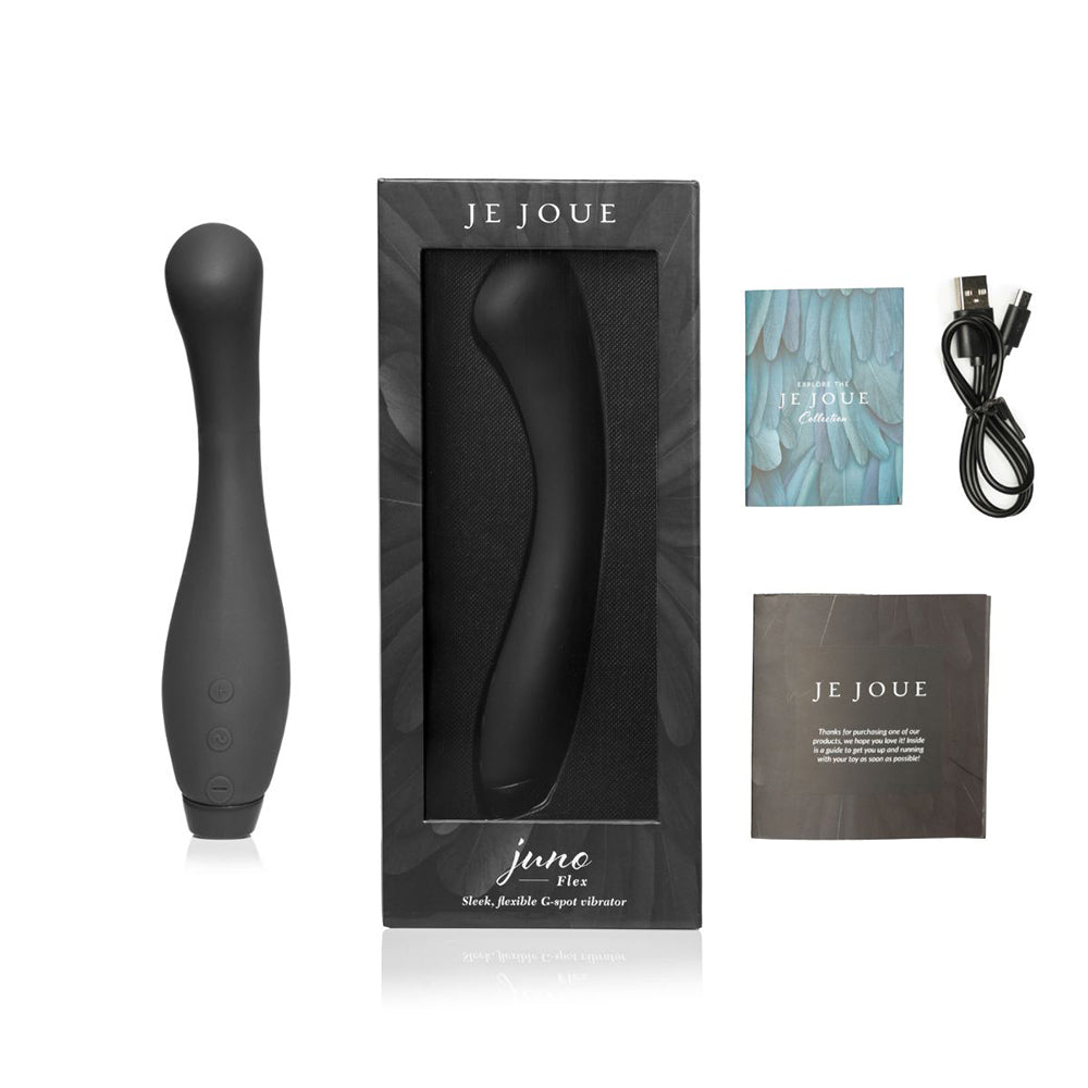 Je Joue Juno Flex Rechargeable Flexible Silicone G-Spot Vibrator Black