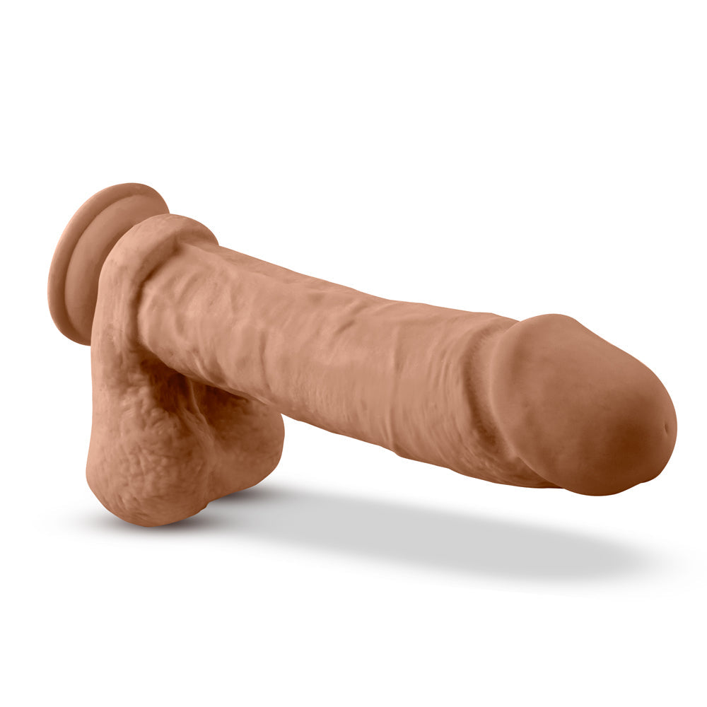 Dr. Skin Silicone Dr. Julian Realistic 9 in. Posable Dildo with Balls Tan
