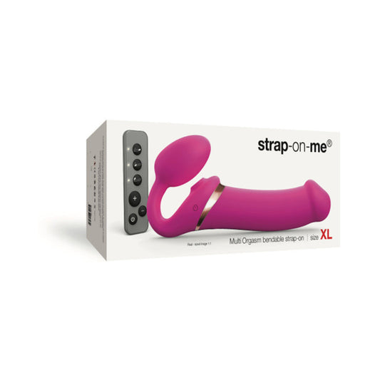 Strap-On-Me Rechargeable Remote-Controlled Multi Orgasm Bendable Strapless Strap-On Fuchsia XLarge - product photo