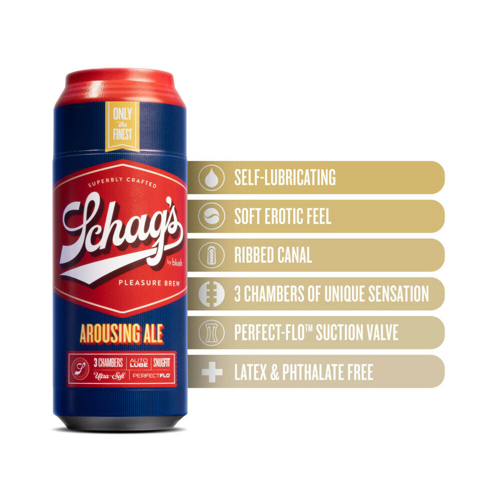 Schag''s Arousing Ale Self-Lubricating Stroker Frosted