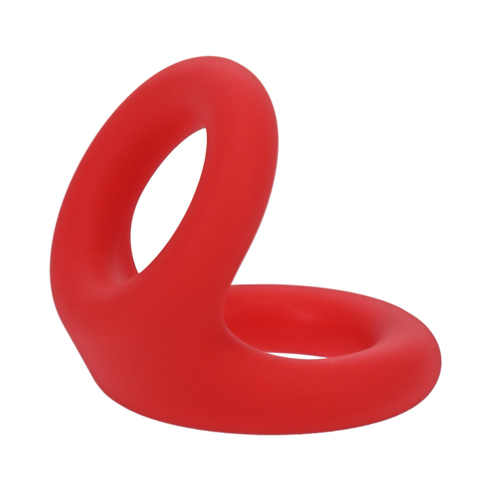 Tantus Uplift C-Ring Cock and Ball Sling Crimson