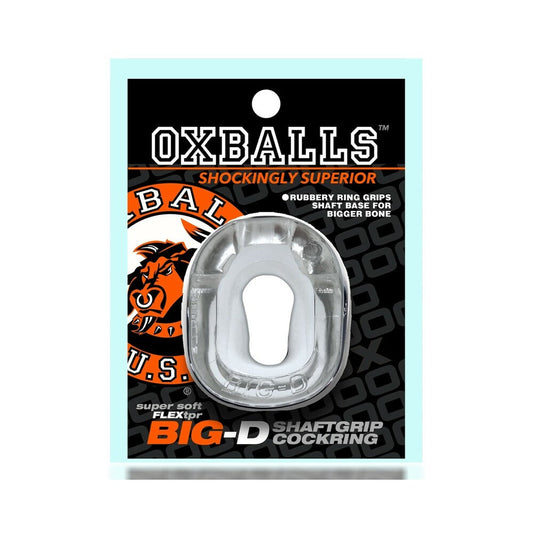 Oxballs Big-D Shaft Grip Cockring Clear - product photo