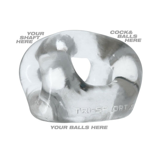 Oxballs Tri-Sport XL Thicker 3-Ring Sling Clear - product photo 2