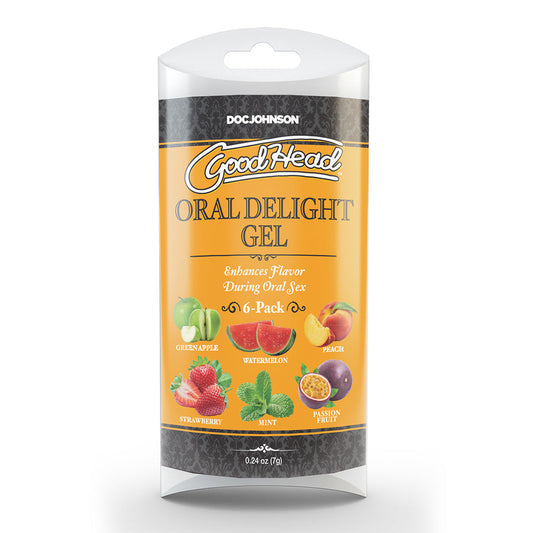 GoodHead Oral Delight Gel Multi-Flavor 6-Pack 0.24 oz. - product photo 2