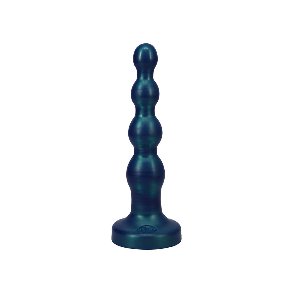 Tantus Ripple Large 8 in. Anal Beads Dildo Medium-Firm Malachite