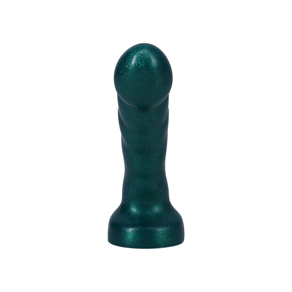 Tantus Acute 5.5 in. Curved Dildo Medium-Firm Emerald