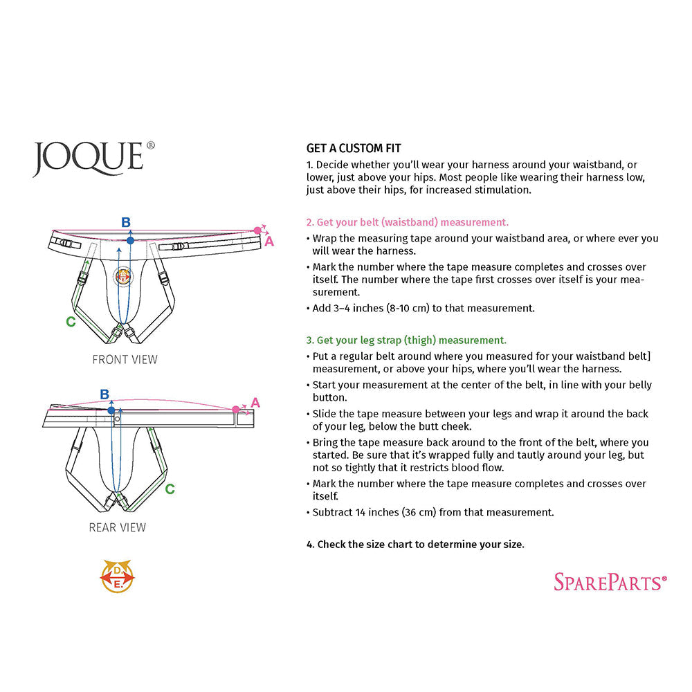 SpareParts Joque Double Strap Harness Pink Size B