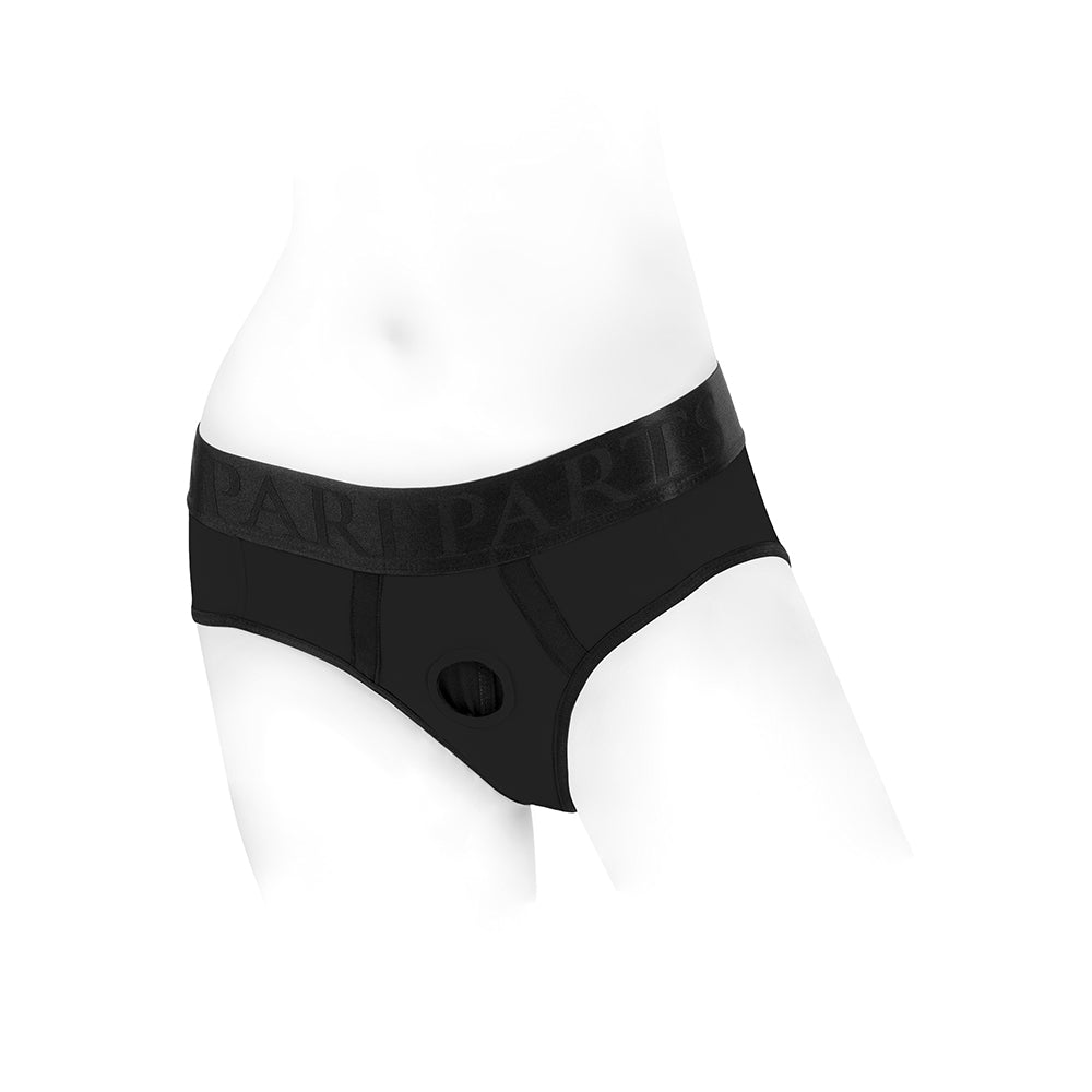 SpareParts Tomboi Nylon Briefs Harness Black Size M