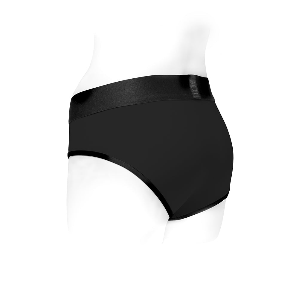 SpareParts Tomboi Nylon Briefs Harness Black Size M