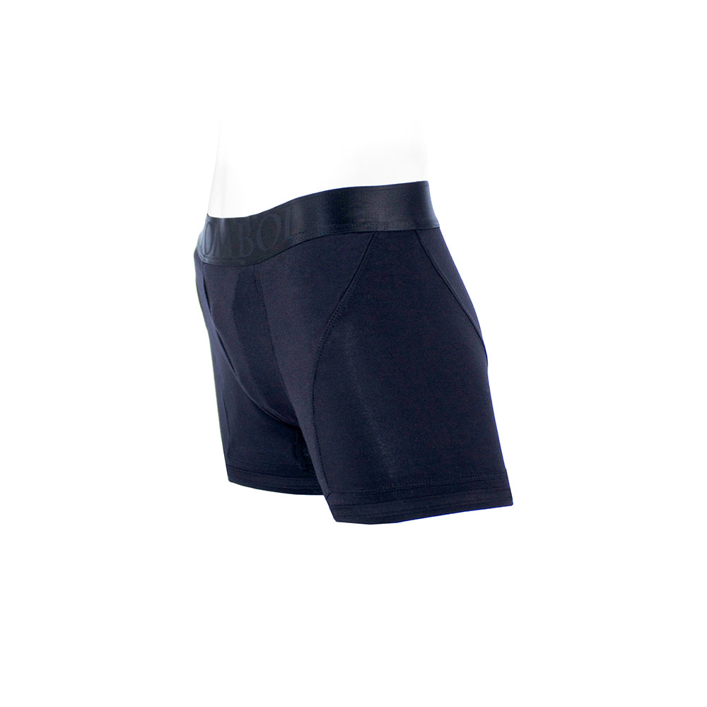 SpareParts Tomboii Rayon Boxer Briefs Harness Black Size M