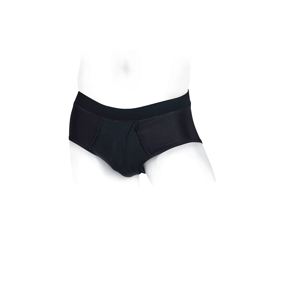 SpareParts Pete Briefs Nylon Packing Underwear Black Size M