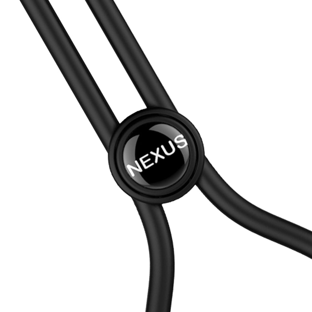 Nexus Forge Adjustable Vibrating Cock Ring Black