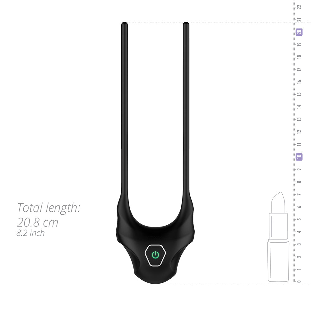 Nexus Forge Adjustable Vibrating Cock Ring Black