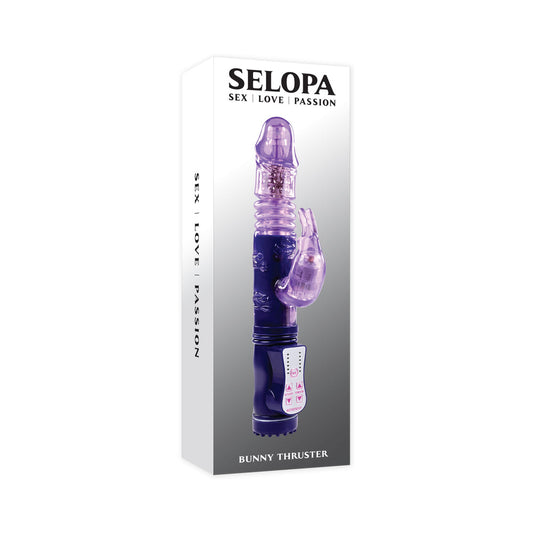 Selopa Bunny Thruster Thrusting Rabbit Vibrator Purple - product photo