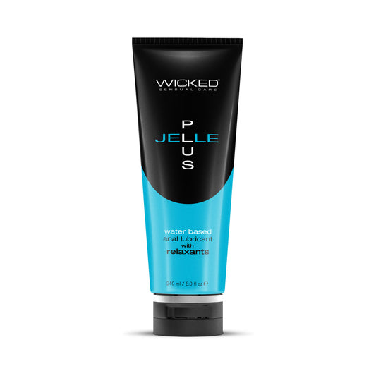 Wicked Jelle Plus Anal Lubricant with Relaxants 8 oz. - product photo