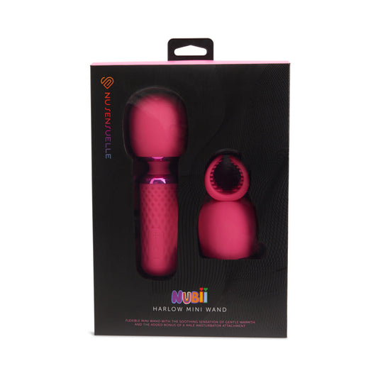 Nu Sensuelle Harlow Nubii Mini Wand W/ Masturbator Pink - product photo