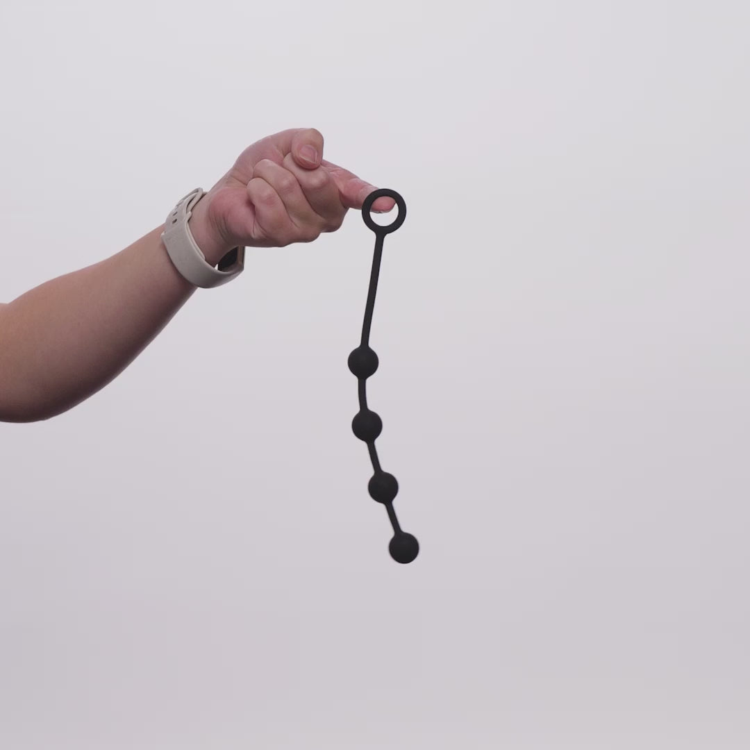 Nexus EXCITE Silicone Anal Beads Small Black