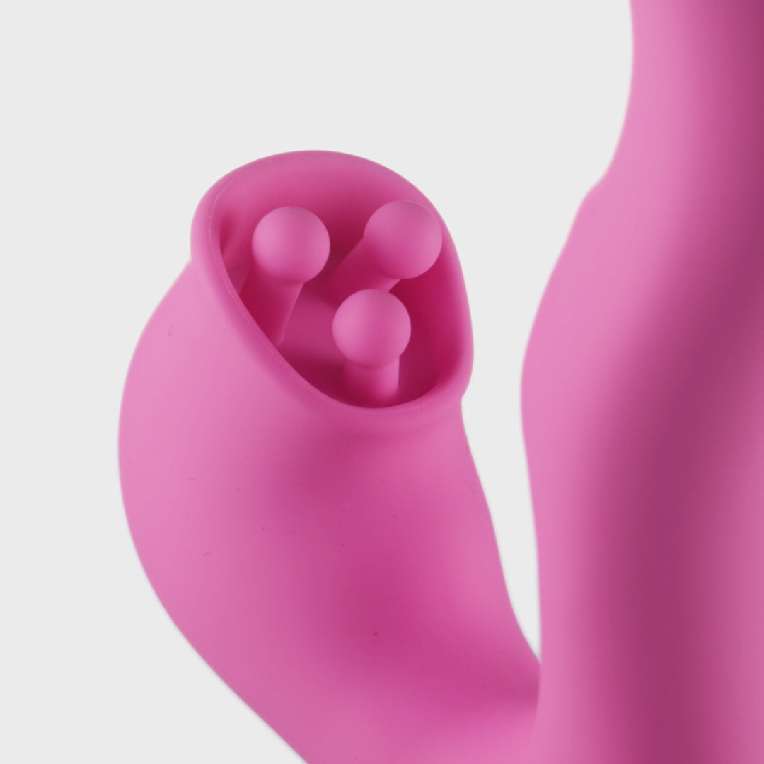 FemmeFunn Pallina Triple Action Thumping Rabbit Vibrator Pink