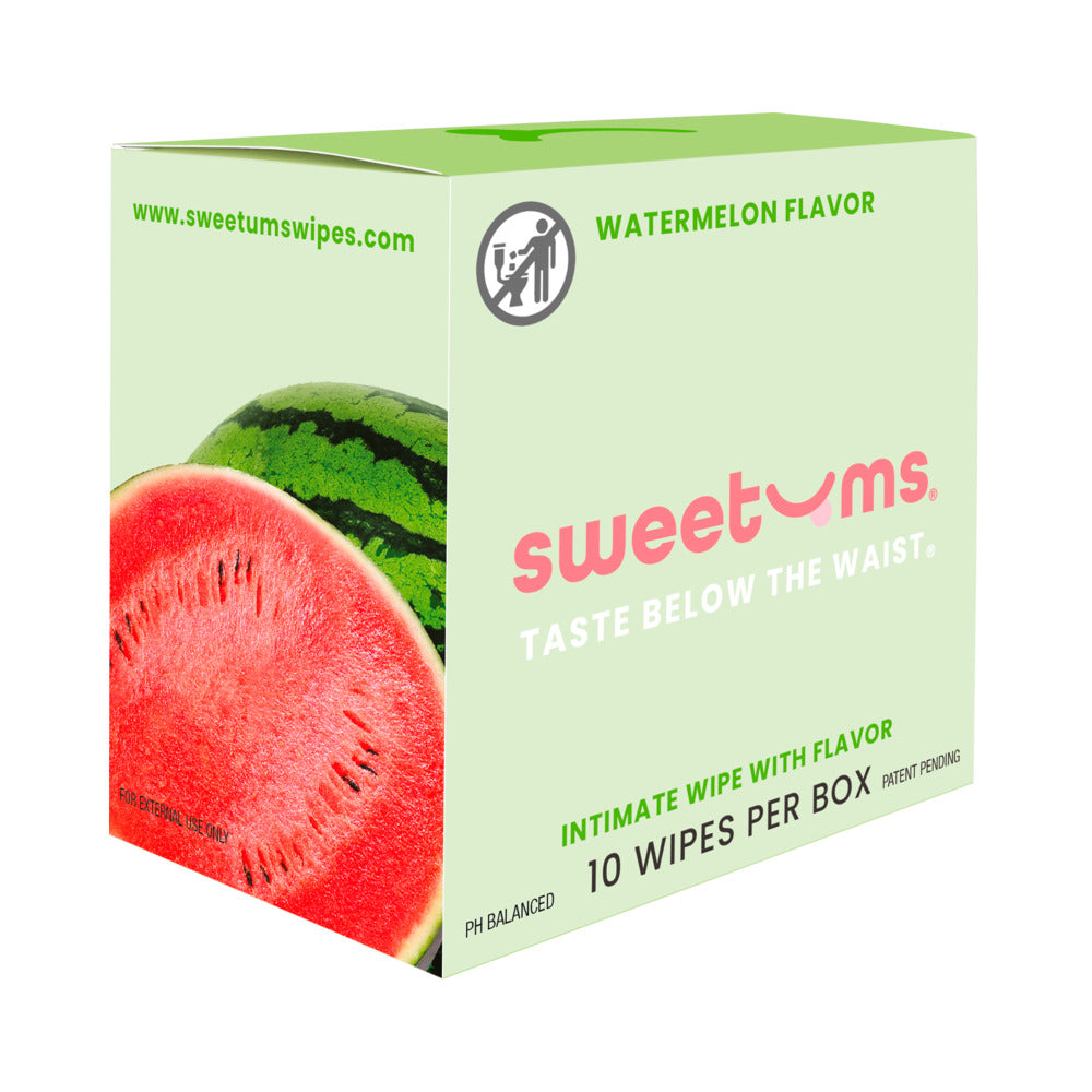 Sweetums Intimate Wipes Watermelon Flavor 10-Pack