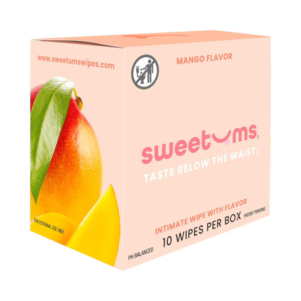 Sweetums Intimate Wipes Mango Flavor 10-Pack