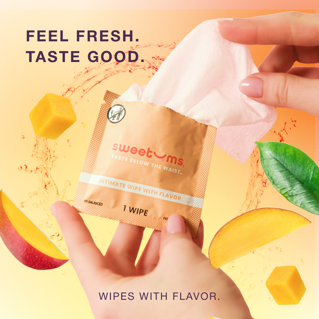 Sweetums Intimate Wipes Honey Lavender Flavor 10-Pack